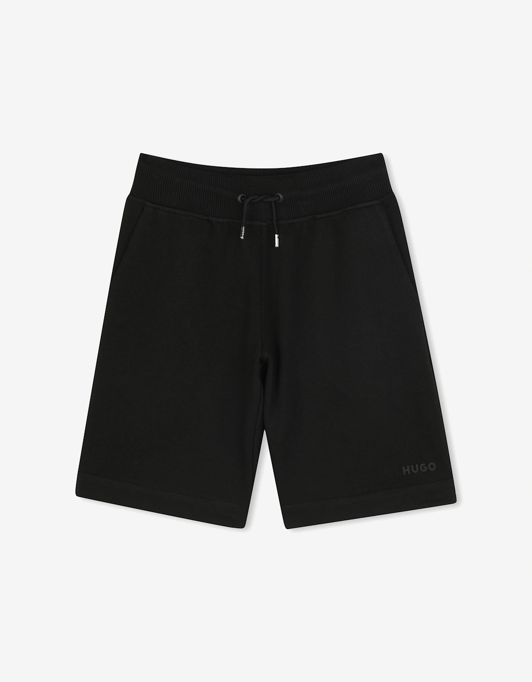 Boys Logo Print Bermuda Shorts in Black, 5 of 4