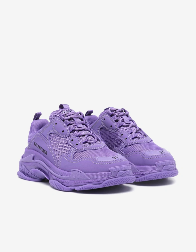 Kids Triple S Trainers in Purple