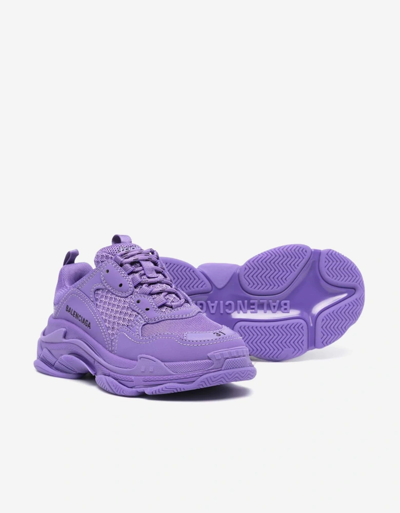 Kids Triple S Trainers in Purple