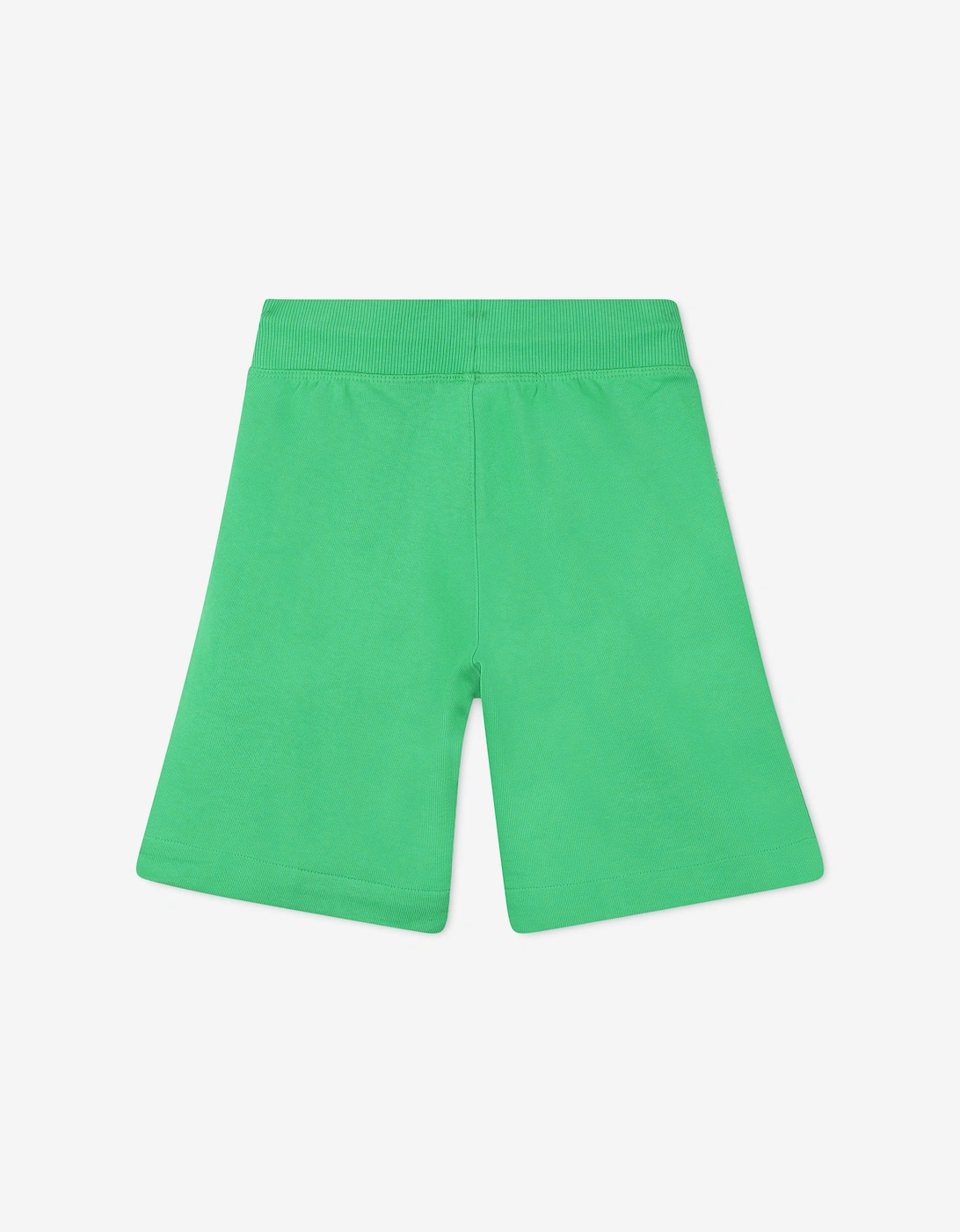 Boys Logo Print Bermuda Shorts in Green