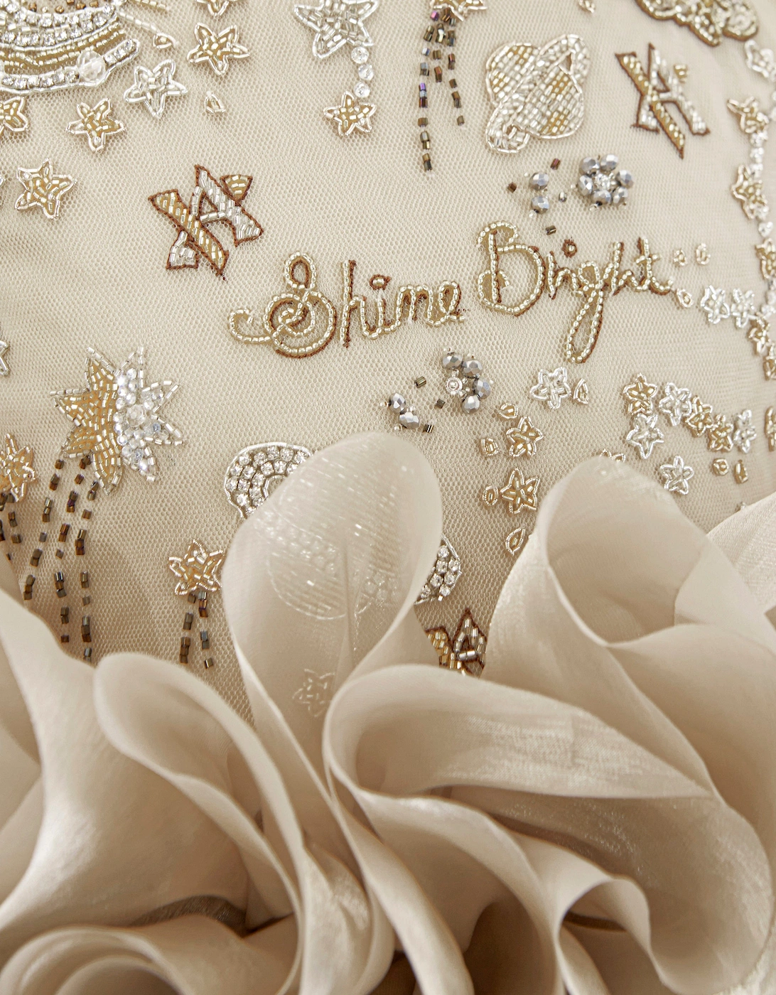 Girls Pomme Occasion Dress in Gold