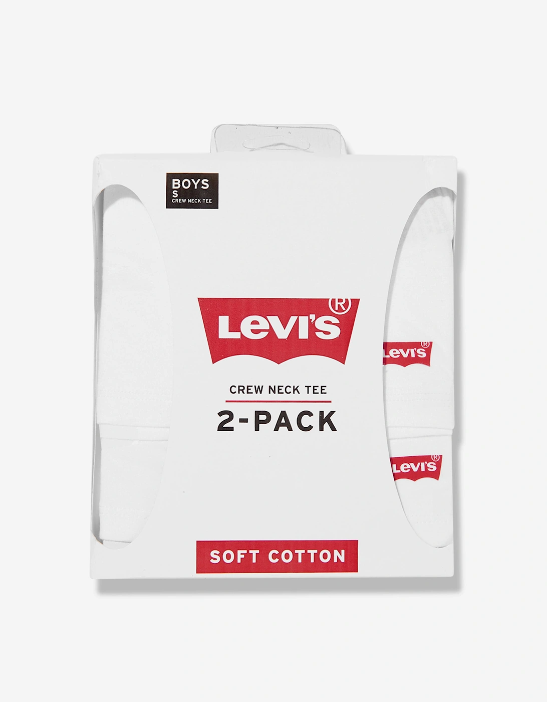 Kids 2 Pack Crew Neck T-Shirt Set in White