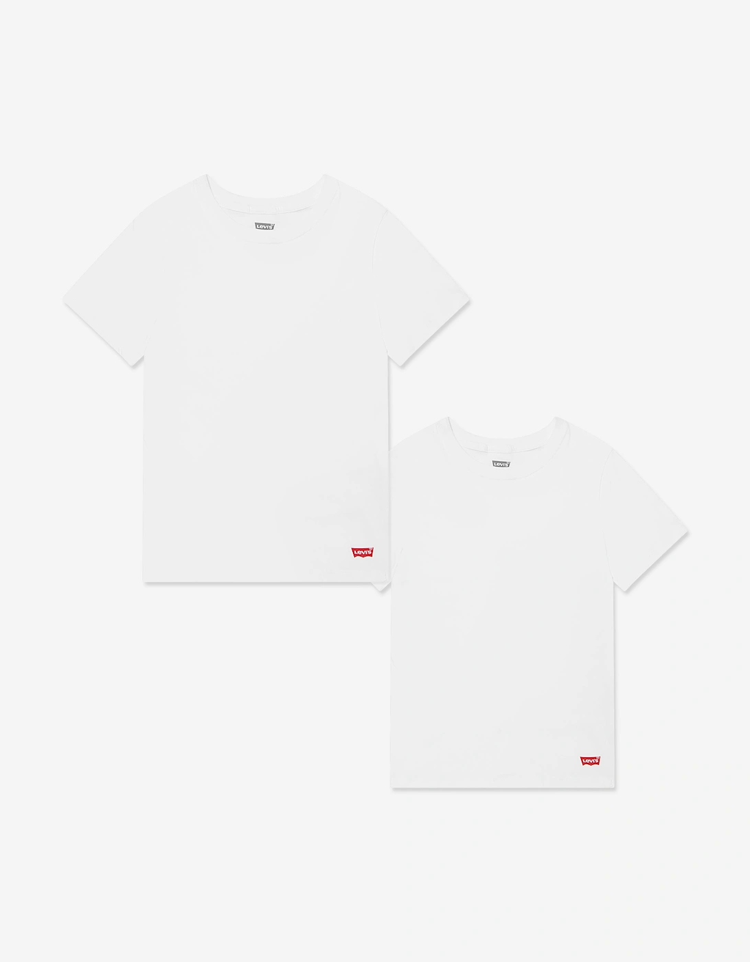 Kids 2 Pack Crew Neck T-Shirt Set in White, 5 of 4