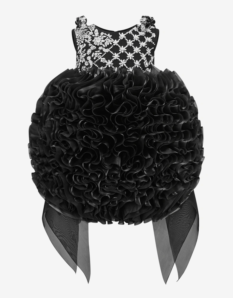 Girls Pomme Occasion Dress in Black
