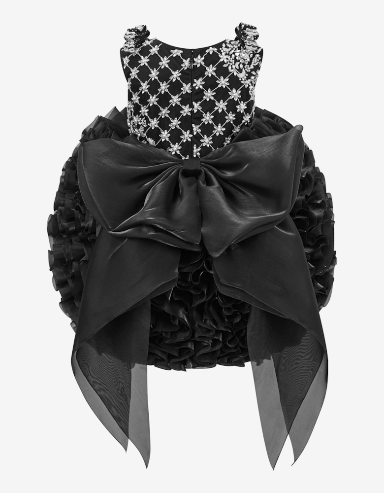 Girls Pomme Occasion Dress in Black