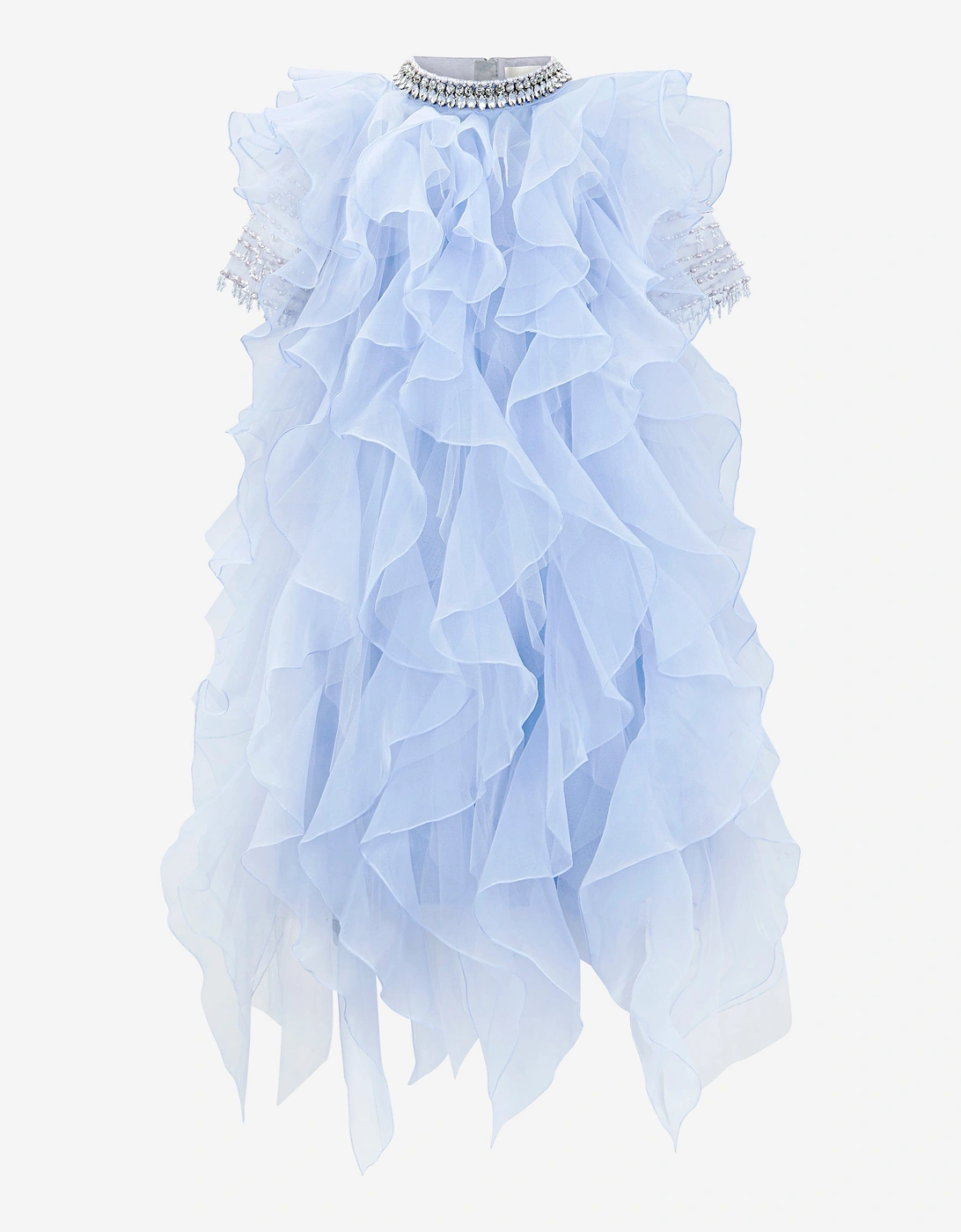 Girls Twyla Occasion Dress in Blue, 6 of 5