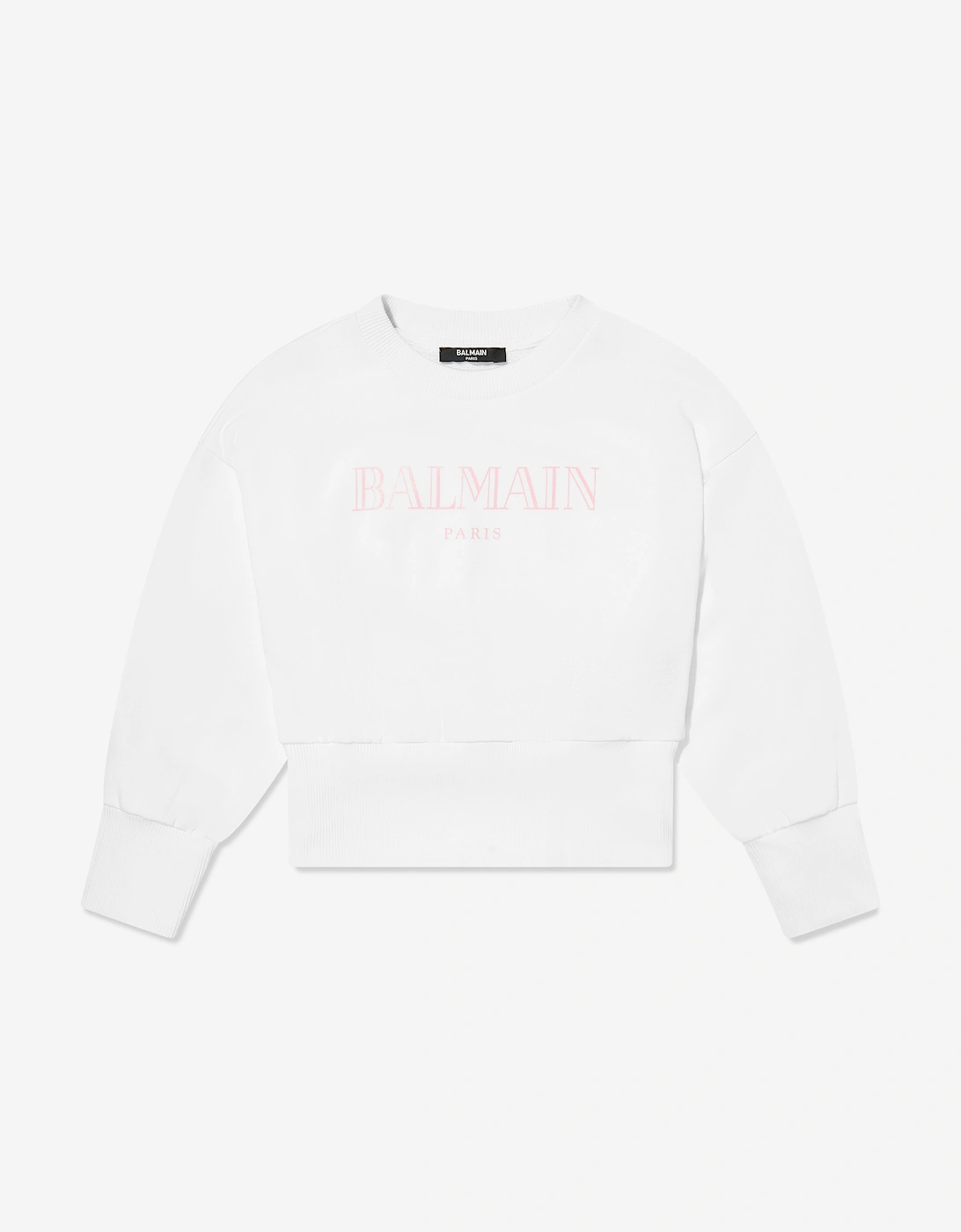 Girls Logo Sweatshirt in White, 5 of 4
