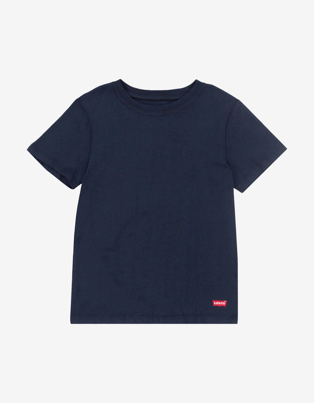 Kids 2 Pack Crew Neck T-Shirt Set in Navy