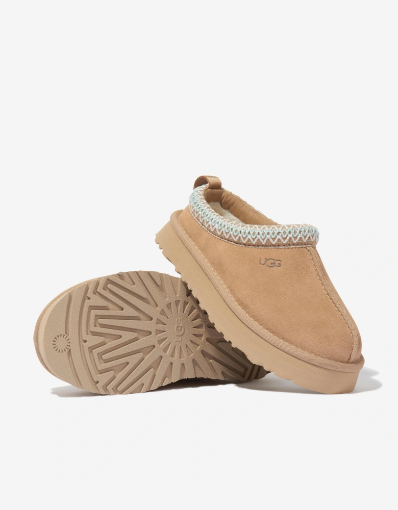 Girls Tazz Slippers in Beige