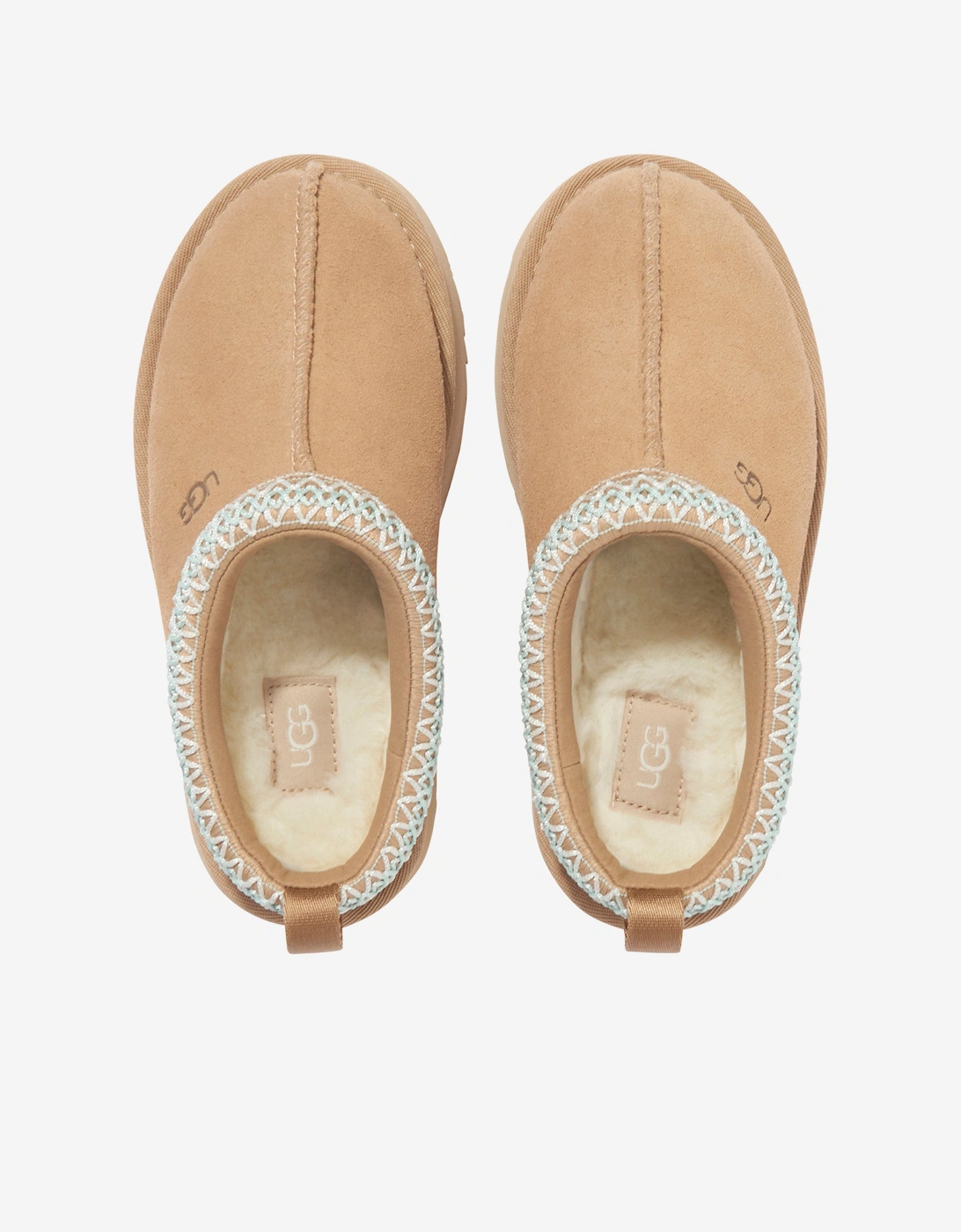 Girls Tazz Slippers in Beige
