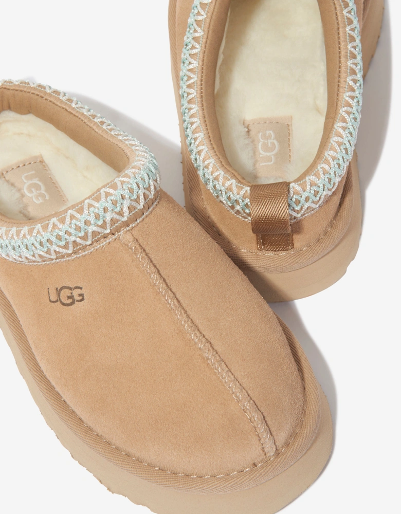 Girls Tazz Slippers in Beige