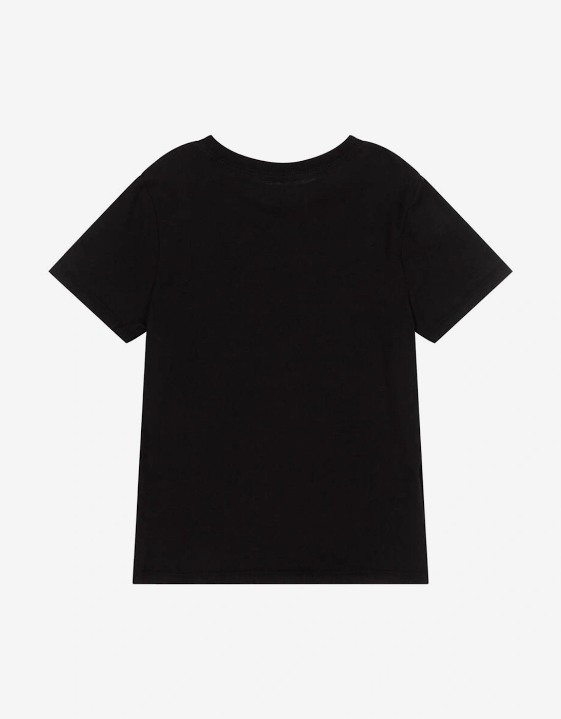 Kids 2 Pack Crew Neck T-Shirt Set in Black