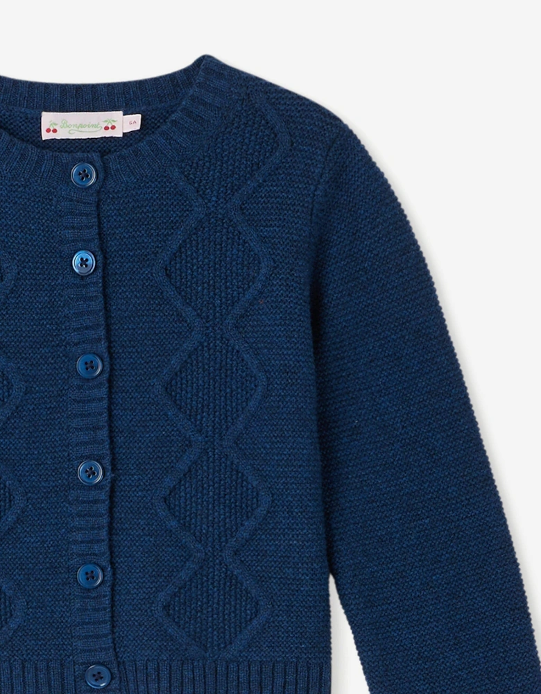 Girls Toscane Cardigan in Blue