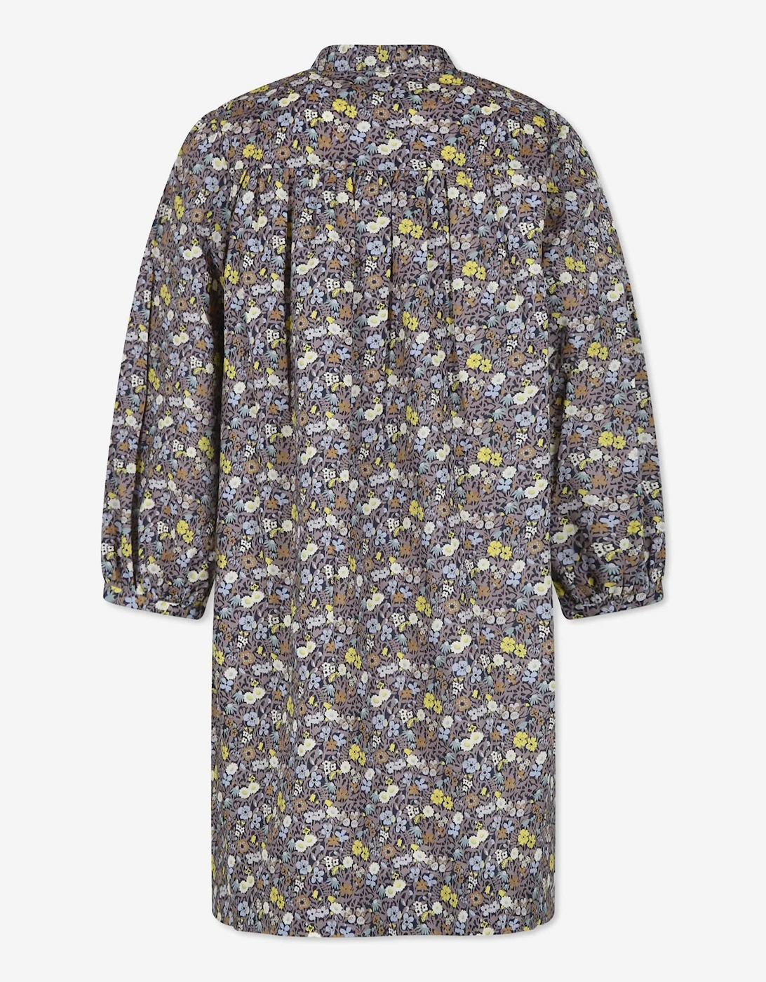 Girls Smocked Tamsin Dress in Grey
