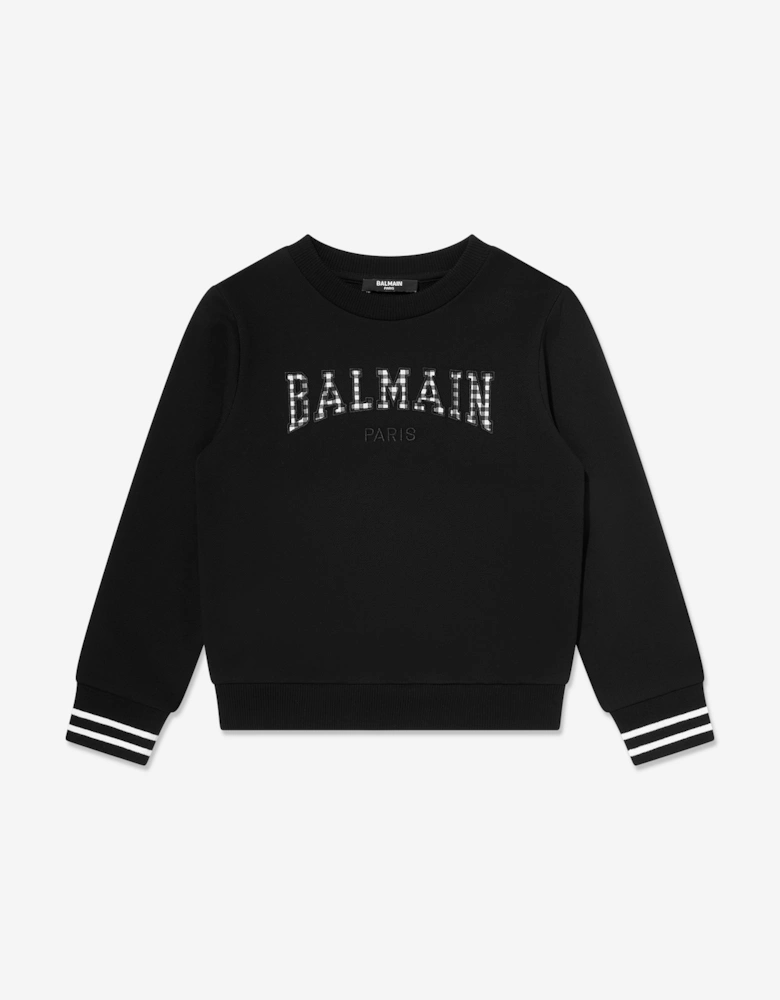 Girls Logo Sweatshirt in Black