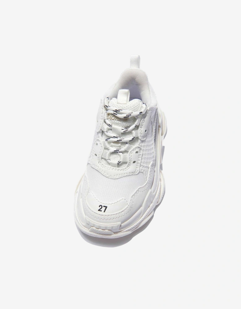 Kids Triple S Trainers in White
