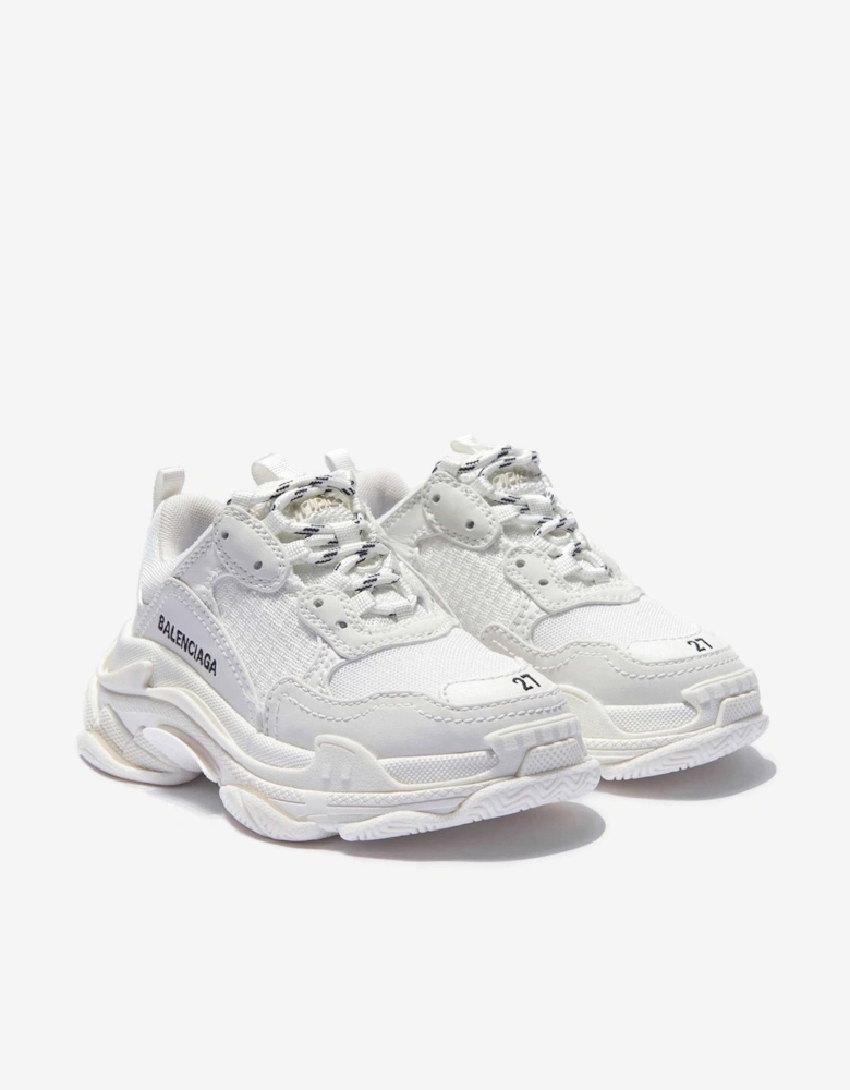 Kids Triple S Trainers in White
