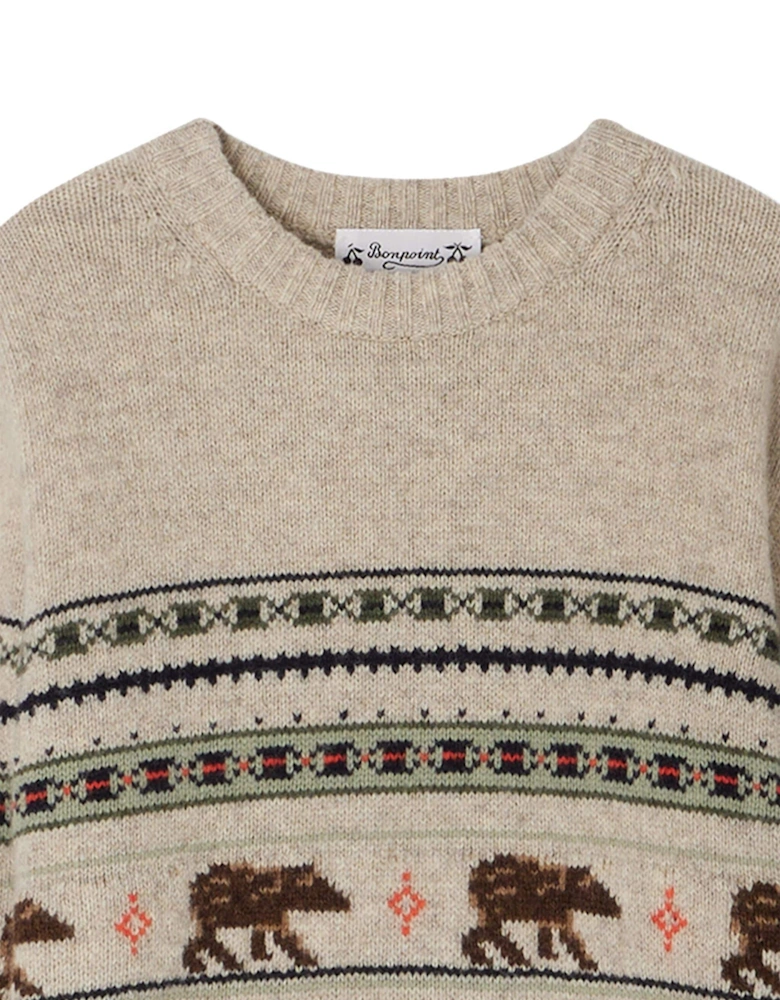 Boys Grande Jumper in Beige