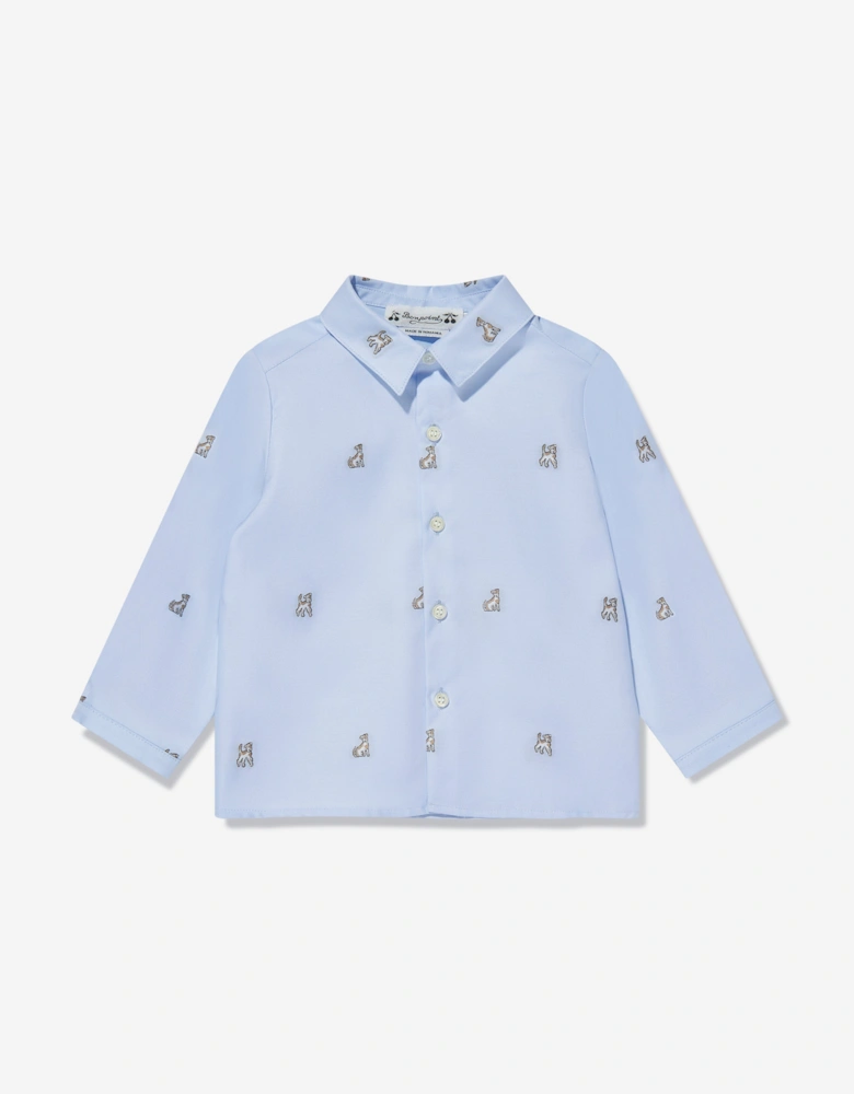 Baby Boys Malo Shirt in Blue