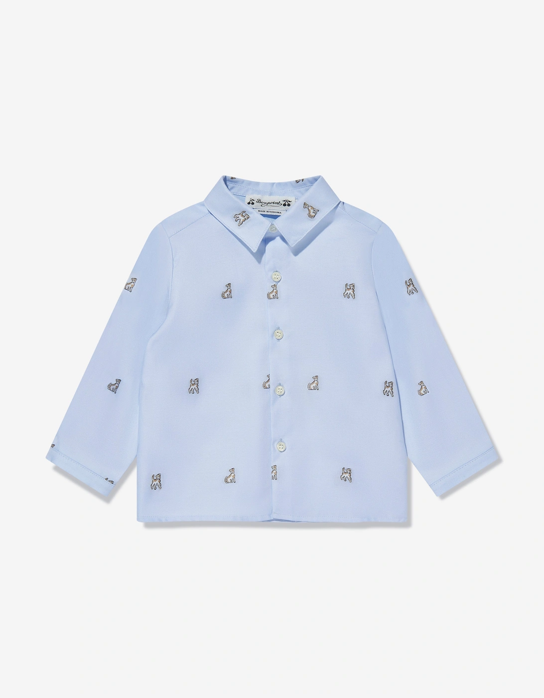 Baby Boys Malo Shirt in Blue, 5 of 4