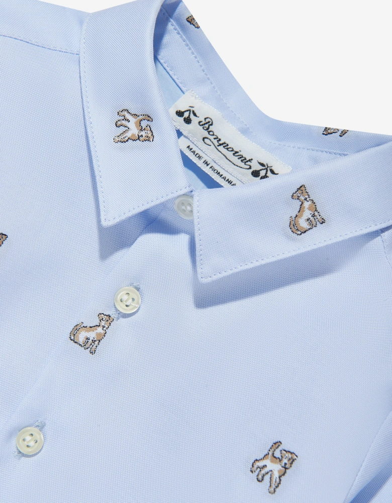 Baby Boys Malo Shirt in Blue