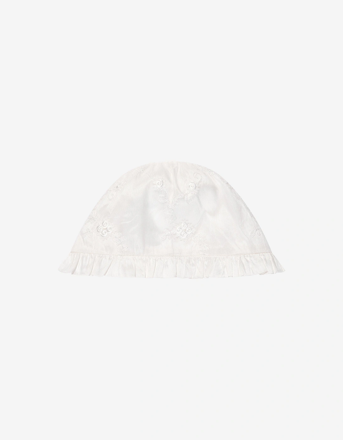 Baby Girls Christening Dress And Bonnet in Ivory