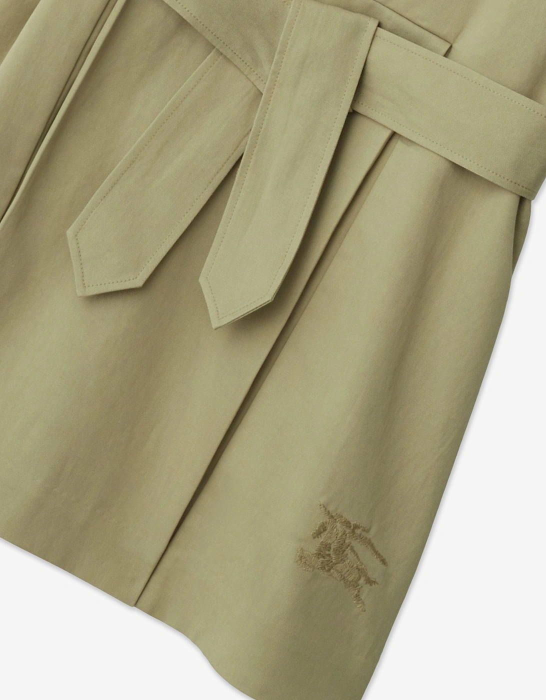 Girls Chloe Trench Dress in Green