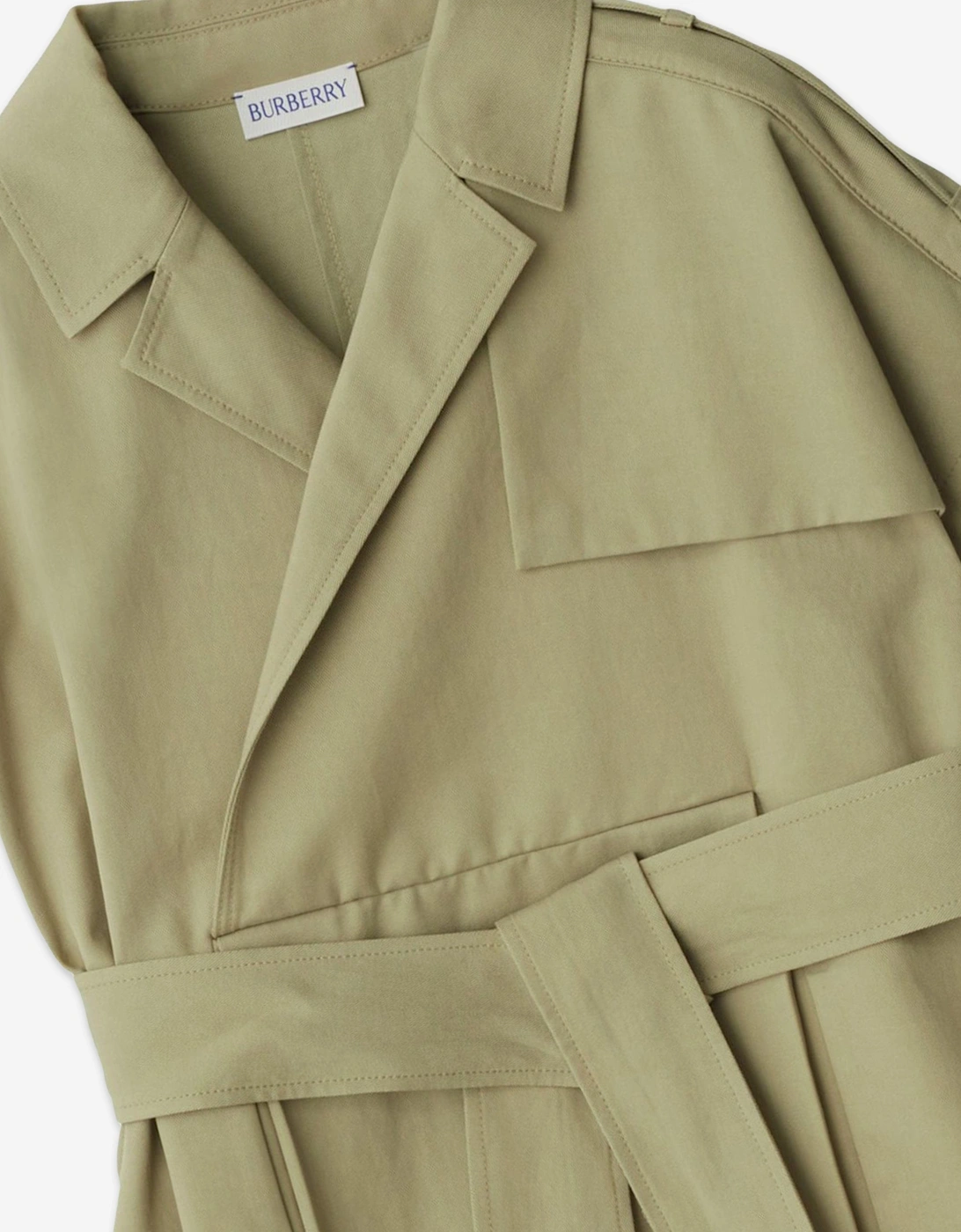 Girls Chloe Trench Dress in Green