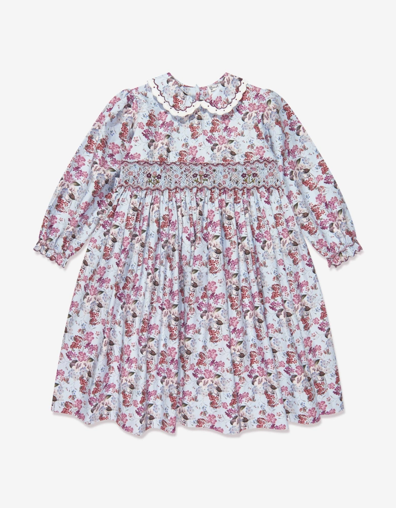 Girls Floral Print Dress in Multicolour