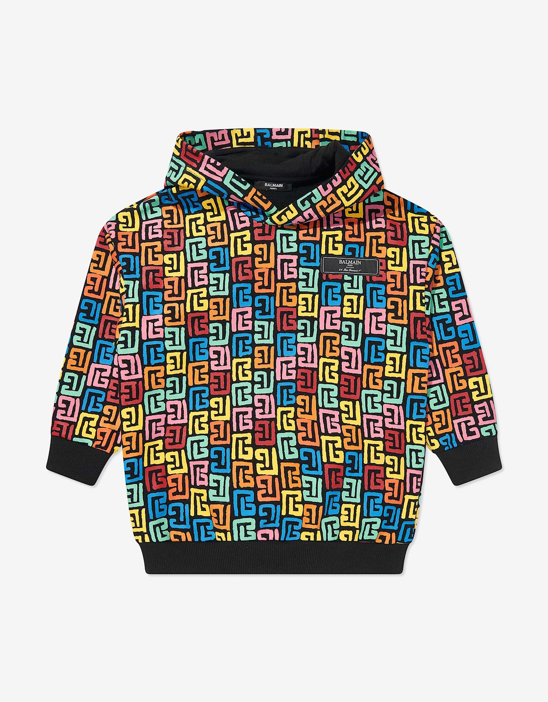 Kids Monogram Hoodie in Multicolour, 6 of 5