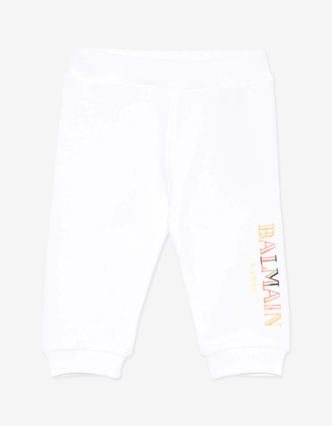 Baby Boys Logo Joggers in White, 4 of 3