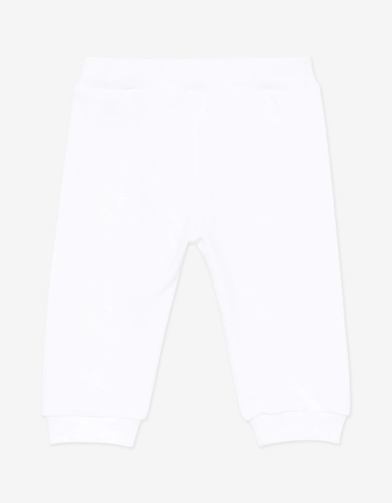 Baby Boys Logo Joggers in White