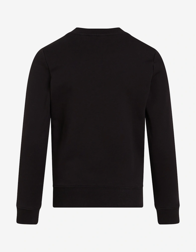 Kids Monogram Sweatshirt in Black