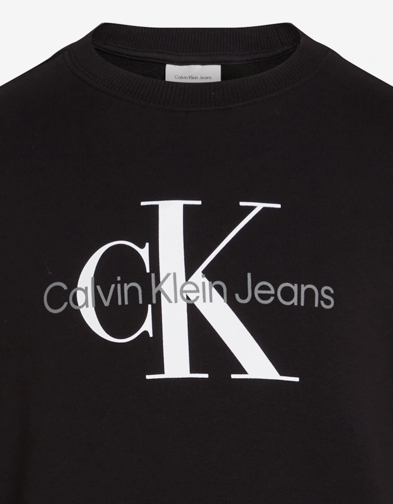 Kids Monogram Sweatshirt in Black