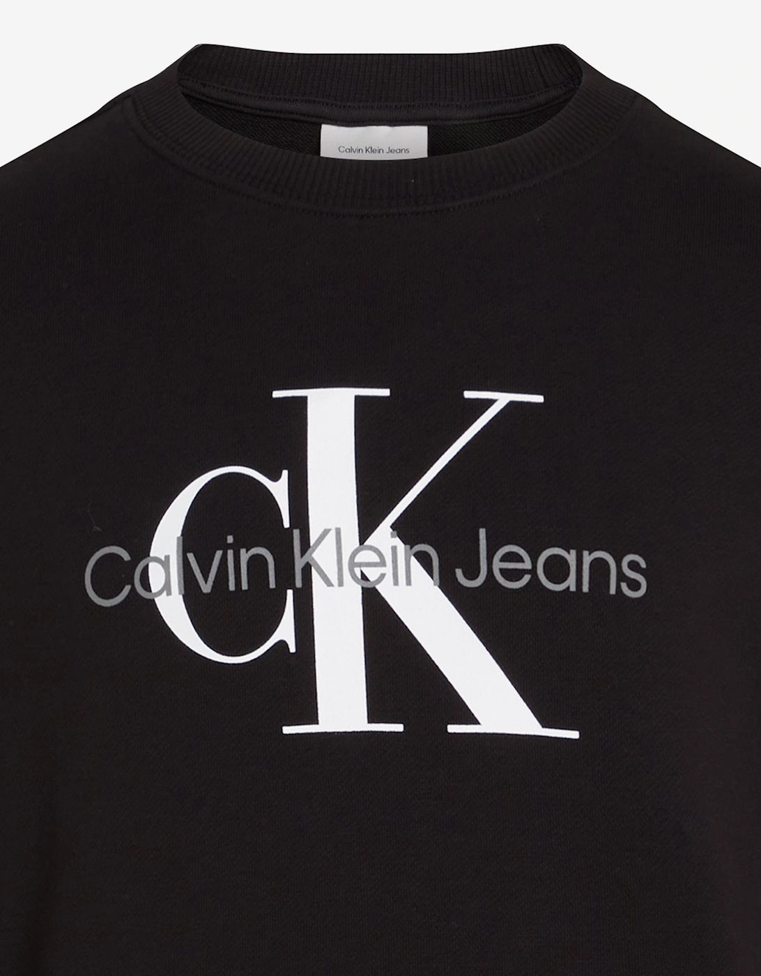 Kids Monogram Sweatshirt in Black