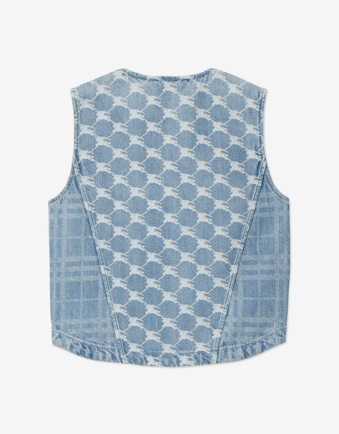 Girls Wendy Zip Up Gilet in Blue