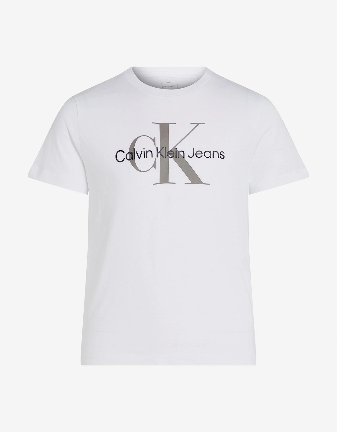 Kids CK Monogram T-Shirt in White, 5 of 4