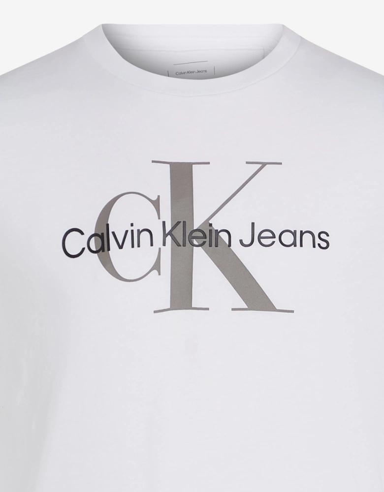Kids CK Monogram T-Shirt in White