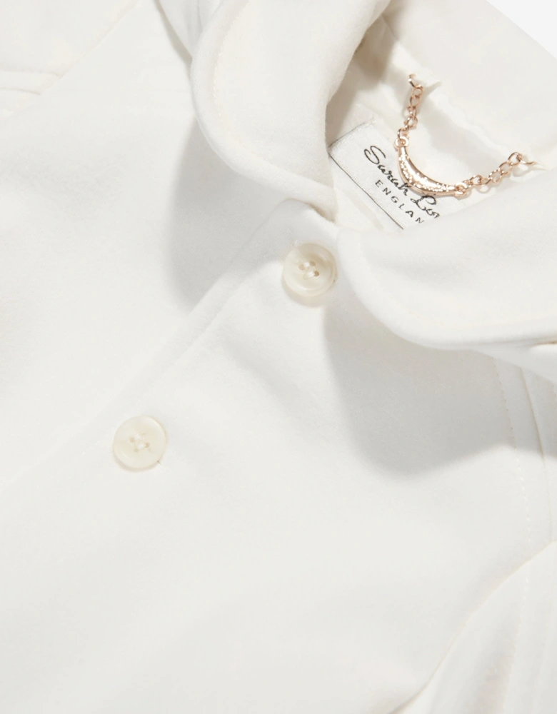 Boys Hooded Coat in Ivory