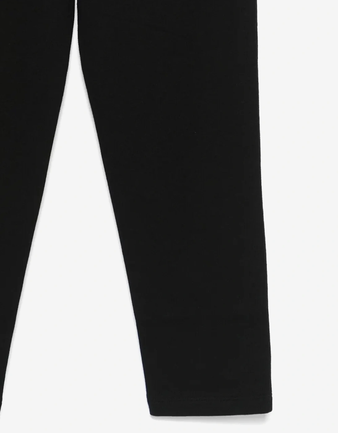 Girls Logo Button Joggers in Black