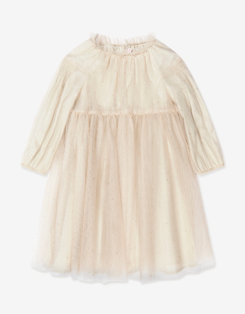 Girls Bluebell Dress In Beige