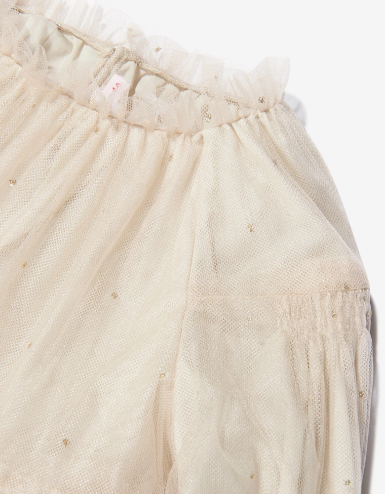 Girls Bluebell Dress In Beige