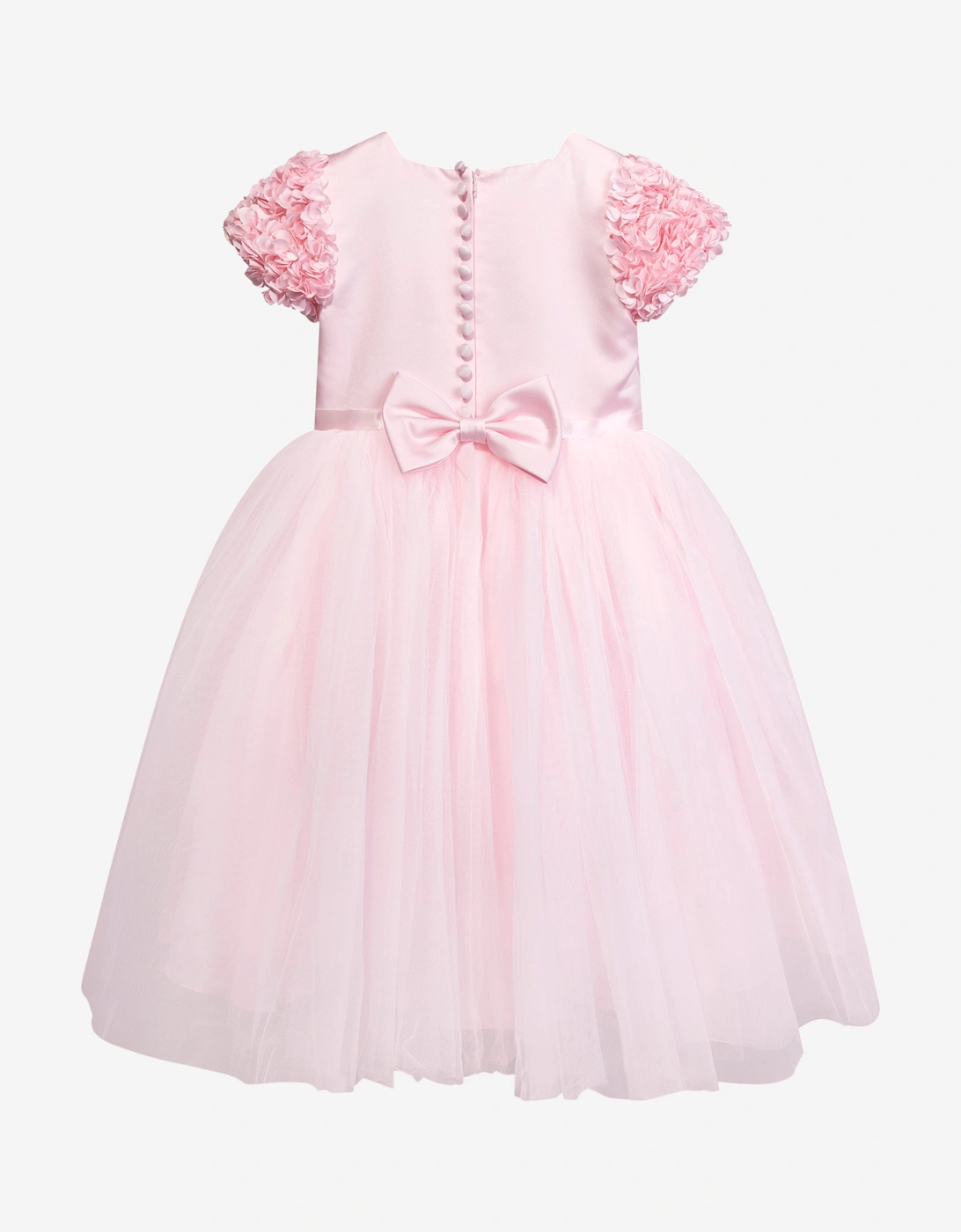 Girls Ceremonial Ballerina Length Dress in Pink