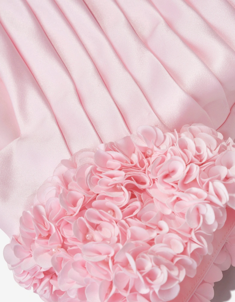 Girls Ceremonial Ballerina Length Dress in Pink
