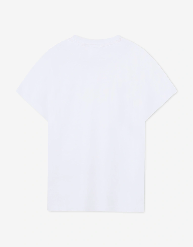 Boys Logo Print T-Shirt in White