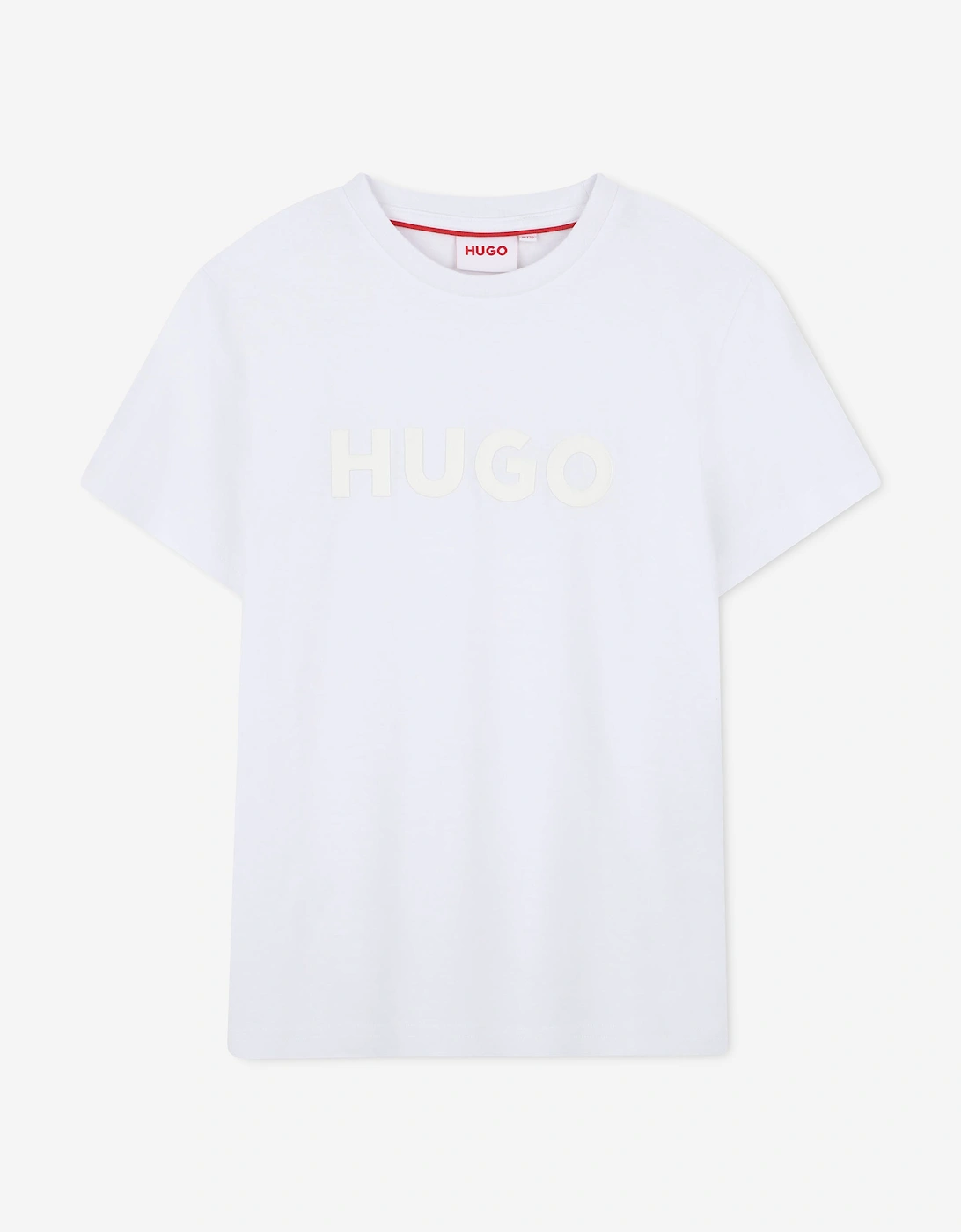 Boys Logo Print T-Shirt in White, 5 of 4