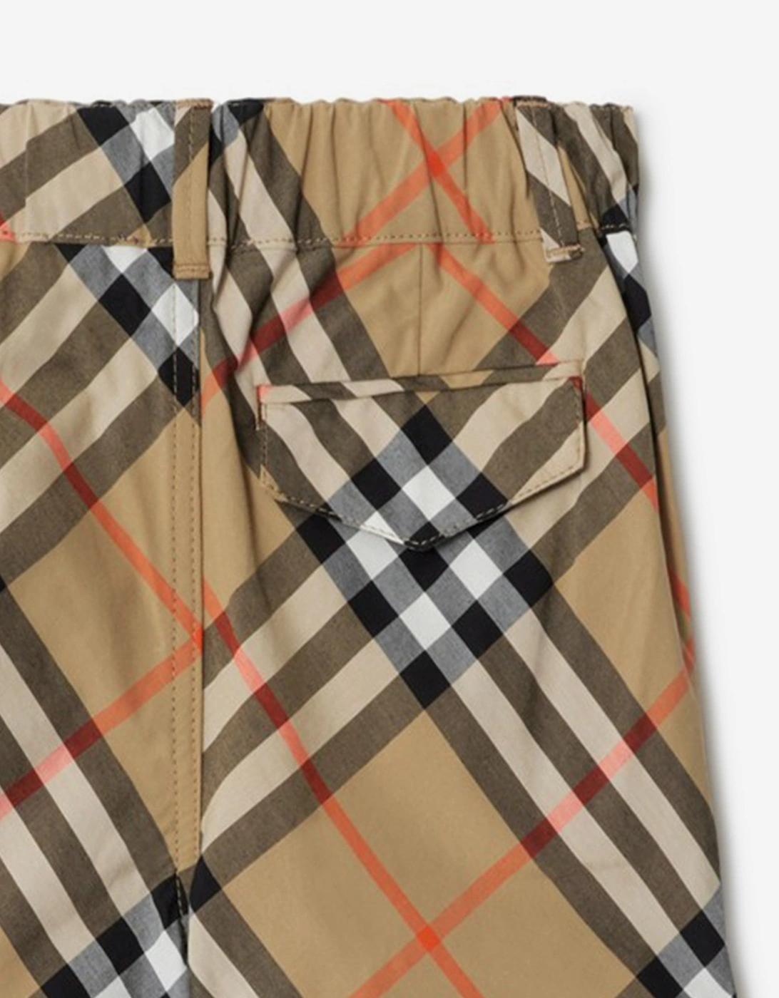 Baby Boys Oscar Check Shorts in Beige
