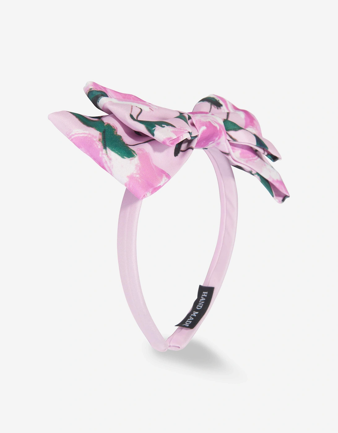 Mama Luma Girl's Mama Luma Girls Flowers Headband in Pink - White