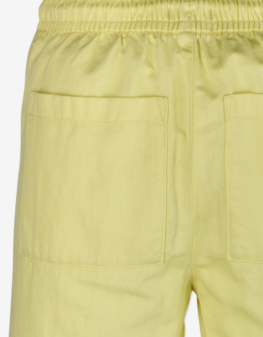 Boys Linen Relaxed Shorts in Yellow