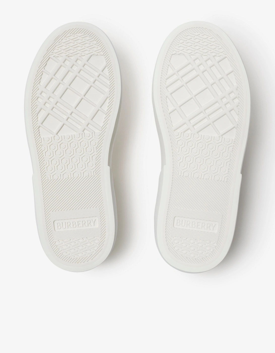 Kids Noah Check Strap Trainers in White